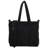 Beagles fluffy teddy skuldertaske 37x31x14cm lugo sort