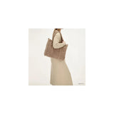 Beagles bamse skuldertaske 37x31cm taupe