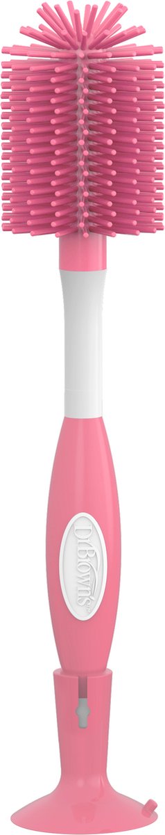 Dr. browns flaskebørste - pink - silikone
