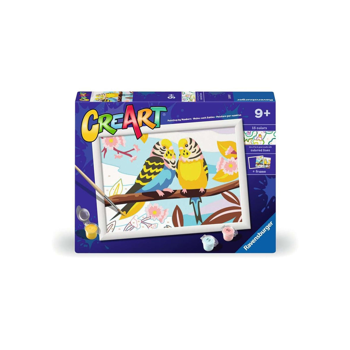 Ravensburger creart maling efter nummer - papegøjer