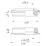Neco Ball Head Set 1,1 8. Semi Intergred Stall Head Set ZS44 28.6 ZS44 30. A-HEAD.