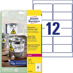 Kraftige etiketter avery l4776-20 99,1x42,3 mm