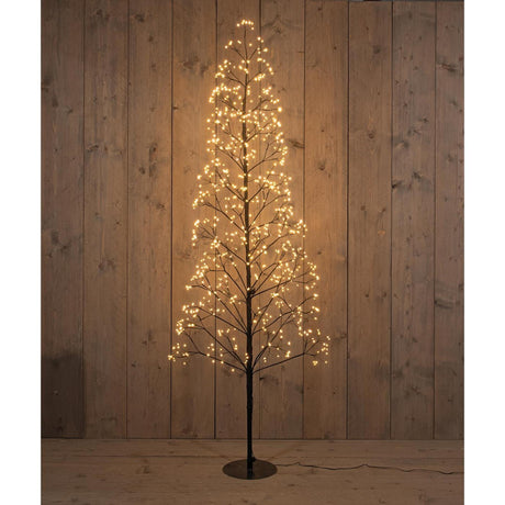 Anna's collection verlichte kerstboom 960led classic warm h180cm met flits functie, dimmer en timer ip44