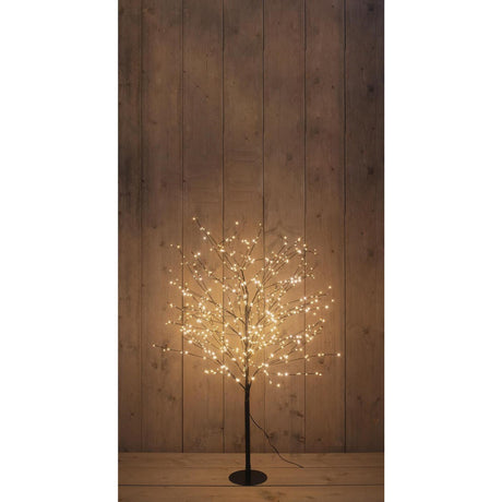 Anna's collection verlichte boom 600led classic warm h120cm met flits functie, dimmer en 8uur timer ip44