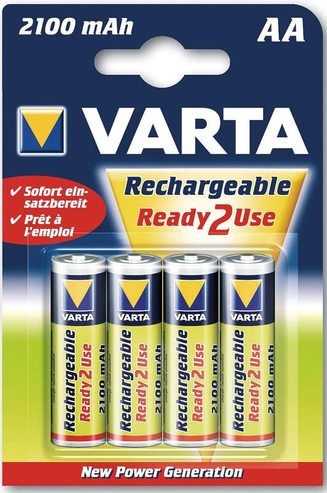 Varta batteri genopladeligt mignon power batteri 4er-sb 2100mah