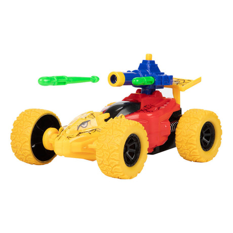 Vehicool friktionsracerbil, der skyder dino
