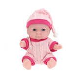 Toi-legetøj babydukke med tøjsæt 14 cm lys pink