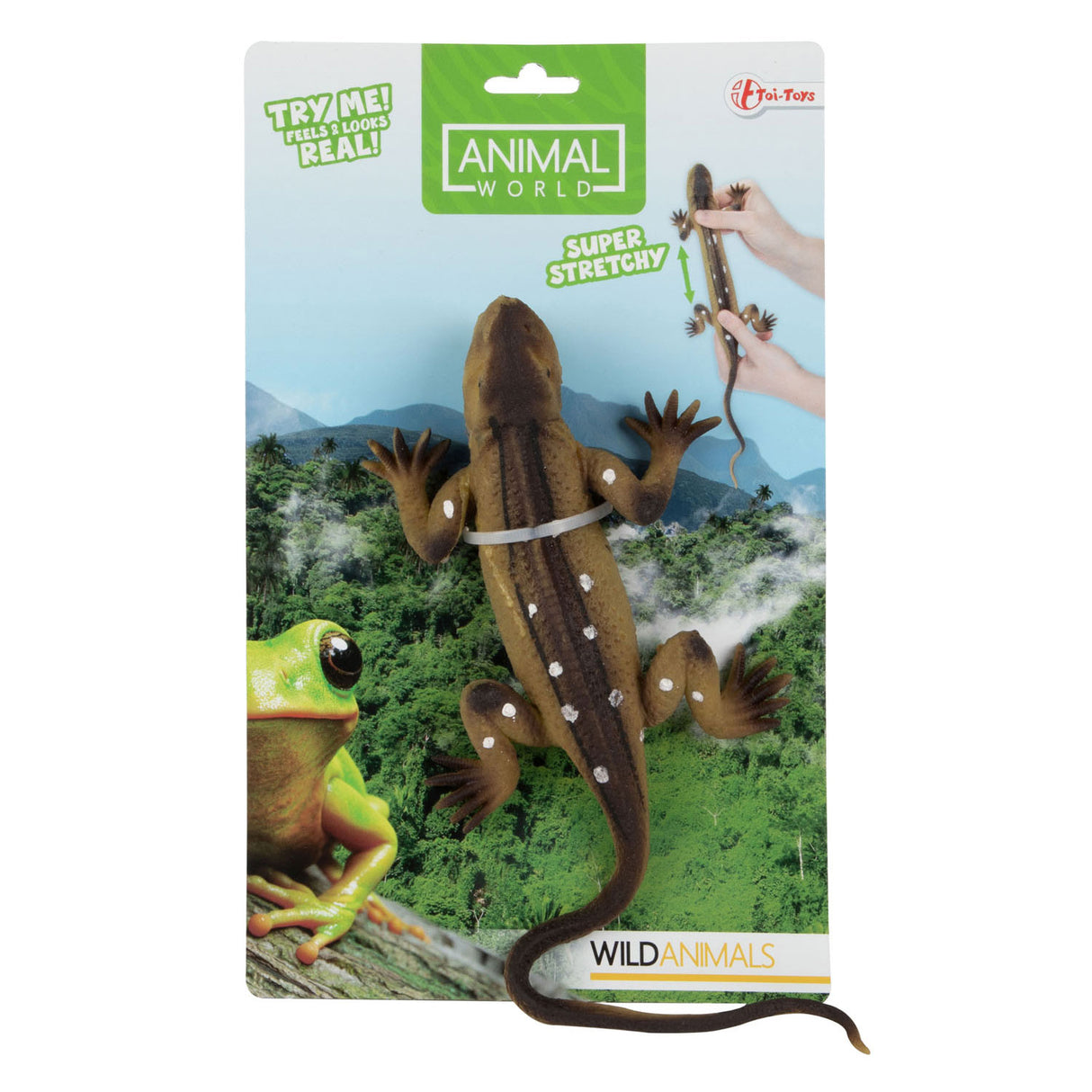 Toi-toys reptile lifelike on card