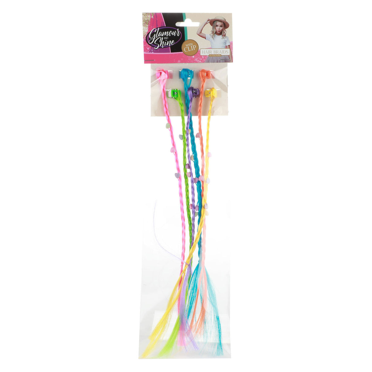 Toi-Toys Haarlok Haarclip med hjerter, 6 ..