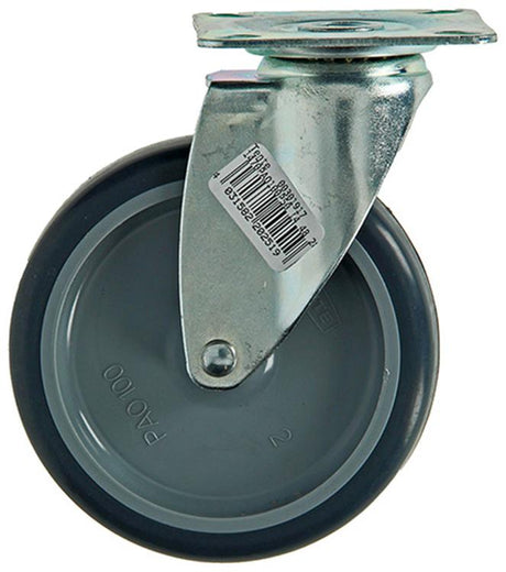 Mack by tente 1003695 - rubber rol 2 kogell.met plaat ø100mm | 8 stuks