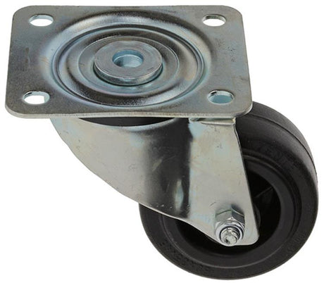 Mack by tente 1049119 - zwenkwiel bevestigingsplaat rubber met nylon velg 80mm | 12 stuks