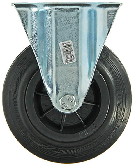 Mack by tente 1049129 - vast wiel bevestigingsplaat rubber met nylon velg 160mm | 4 stuks