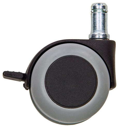 Mack by tente 1058957 - zwenkwiel met enkele wielrem vork pp, met stift 50 mm | 5 stuks