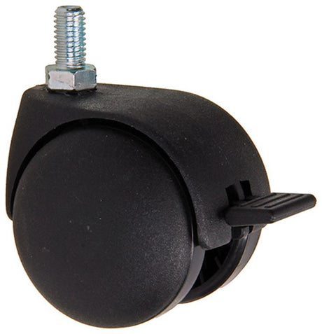 Mack by tente 1058959 - zwenkwiel met enkele wielrem vork pp, met schroefdr 50 mm | 5 stuks