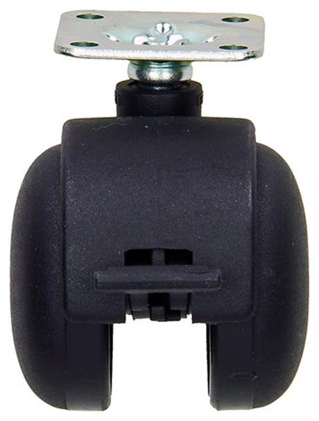 Mack by tente 1058960 - zwenkwiel met enkele wielrem vork pp, met plaat 50 mm | 5 stuks