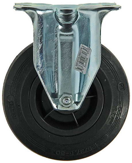Mack by tente 1049127 - vast wiel bevestigingsplaat rubber met nylon velg 125mm | 4 stuks
