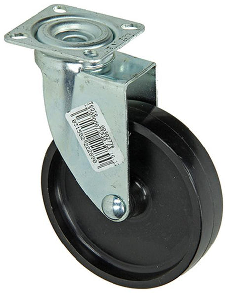 Mack by tente 1013182 - rol polyam.2 kogellagers met plaat 75mm | 6 stuks