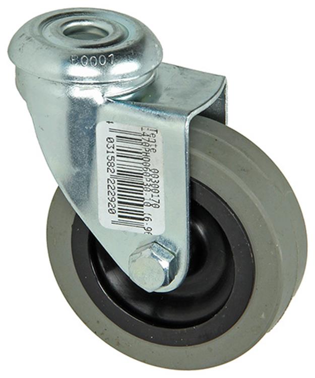 Mack by tente 1013183 - gummirulle 2 kuglelejer centerhul 60mm | 6 stk
