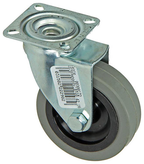 Mack by tente 1013184 - rubber rol 2 kogellagers met plaat 60mm | 12 stuks