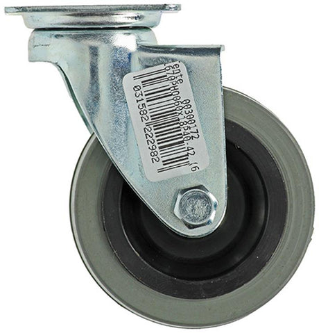 Mack by tente 1013184 - rubber rol 2 kogellagers met plaat 60mm | 12 stuks
