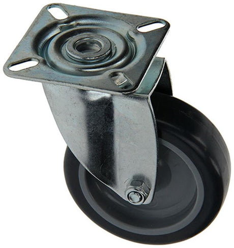 Mack by tente 1015244 - rubber rol 2 kogellagers met plaat 75mm | 18 stuks