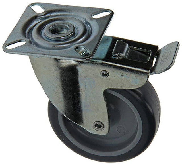 Mack by tente 1015245 - rubb. rulle + bremse 2 kuglelejer + plade 75mm | 18 stk