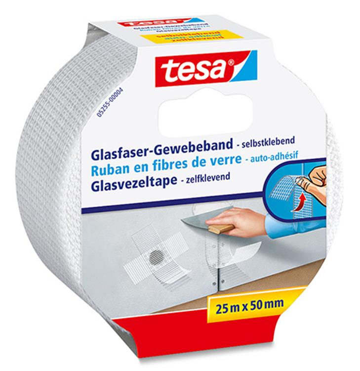 Tesa 1001730 - glasfibertape 25mx50mm | 6 stk