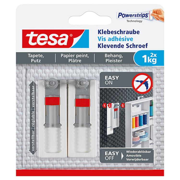 Tesa 1051202 - juster. klæbende skruefølsomme overflader 1kg | 6 stk