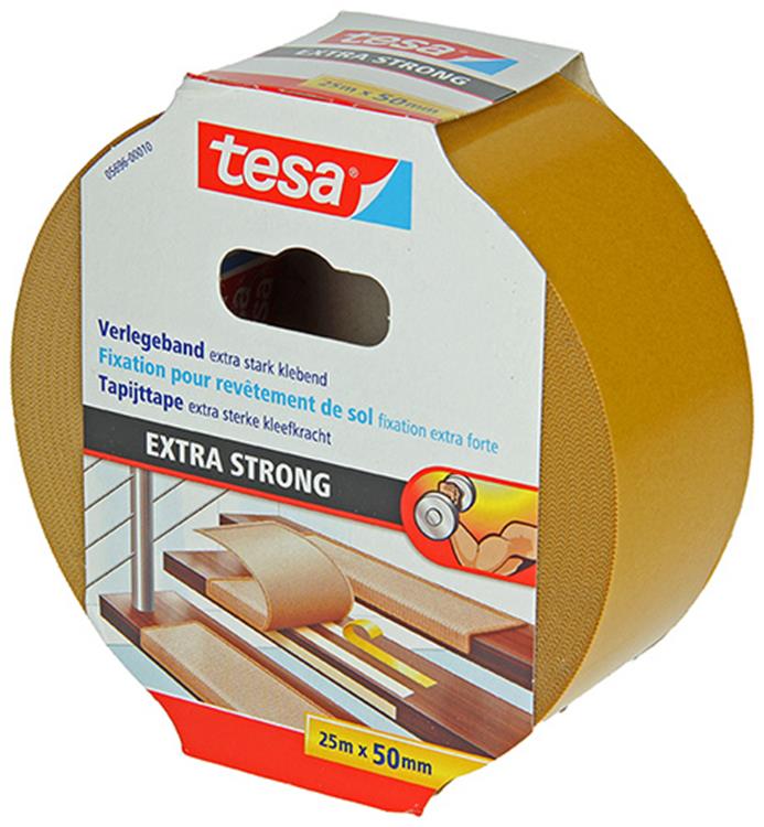Tesa 1054489 - tæppetape ekstra stærk 25m x 50mm | 6 stk