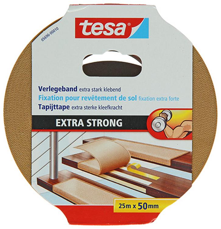 Tesa 1054489 - tæppetape ekstra stærk 25m x 50mm | 6 stk