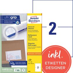 Avery universaletiketter 3655 210x148mm