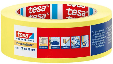 Tesa professional 1002776 - 4334 precision mask 50m x 25mm | 6 stuks