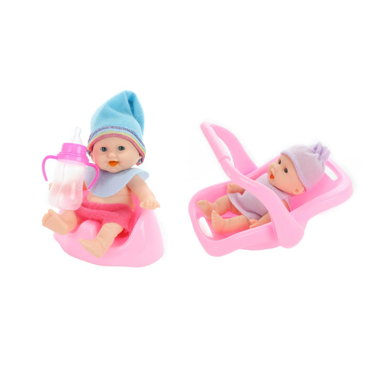 Beau-beau baby beau mini baby dukke siddende, 12 cm