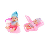 Beau-beau baby beau mini baby dukke siddende, 12 cm