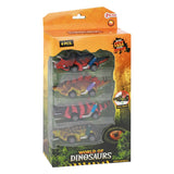 Toi-legetøj world of dinosaurs dino pullback bil, 4 stk.