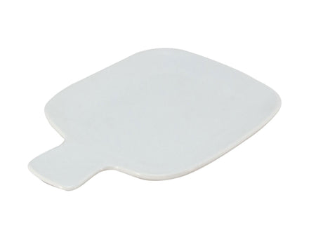 Mad for sjov serveringsfad hvid 18,5x12,5x1,8cm