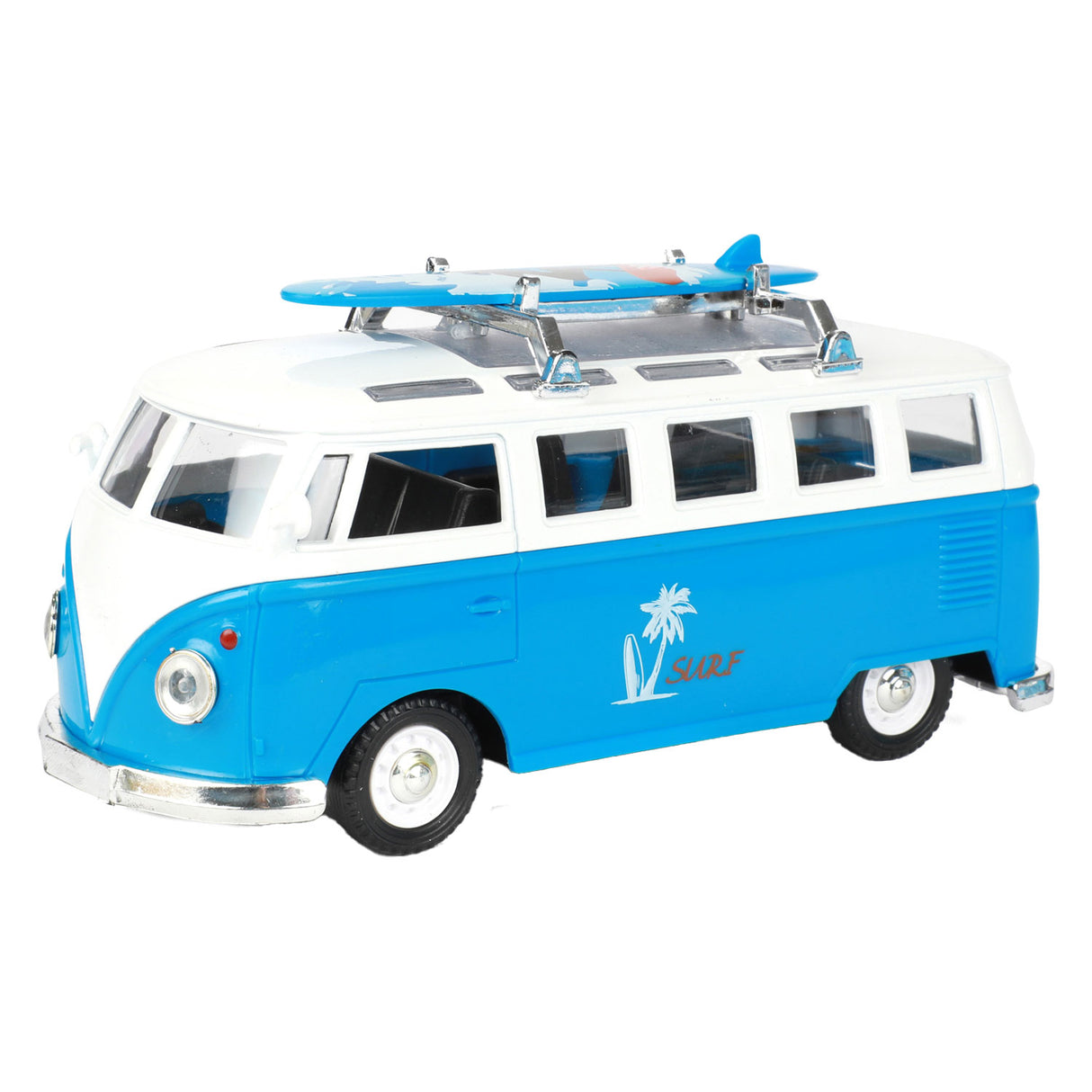 Toi-leys tilbagetrækningsretro bus med lys og lyd
