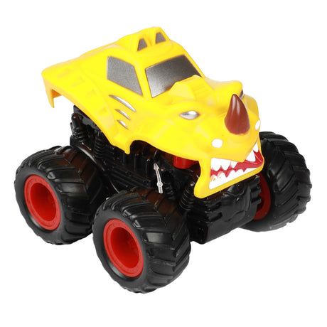 Toi-legetøj køretøjer lastbiler friction monster truck med tænder