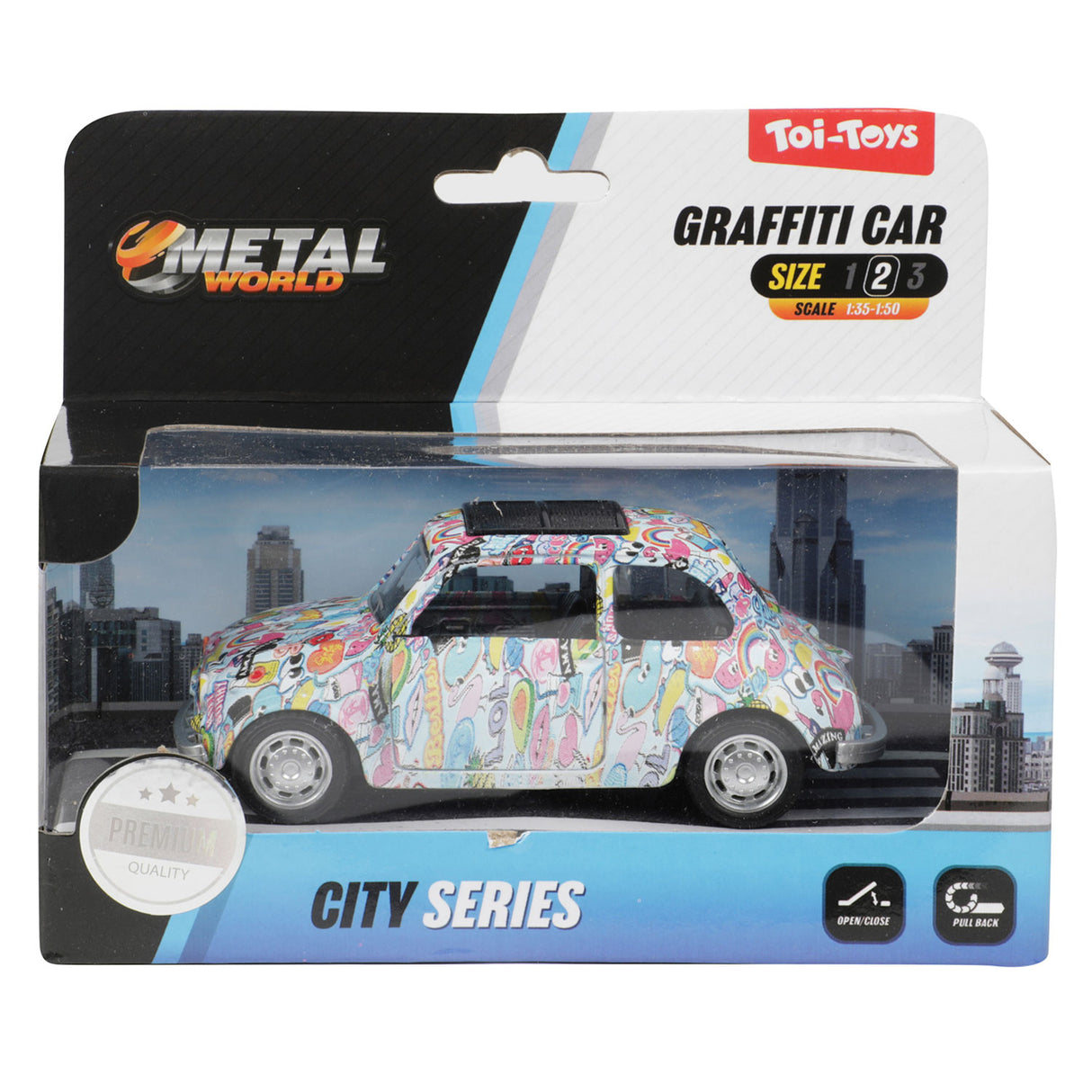 Metalworld pull-back graffiti bil