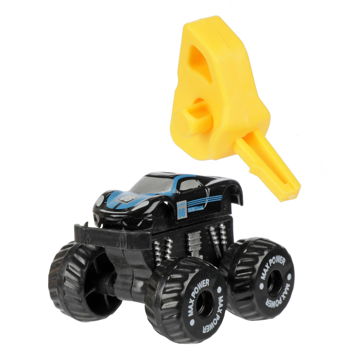 Turbo racers monster truck med skydespil i æg