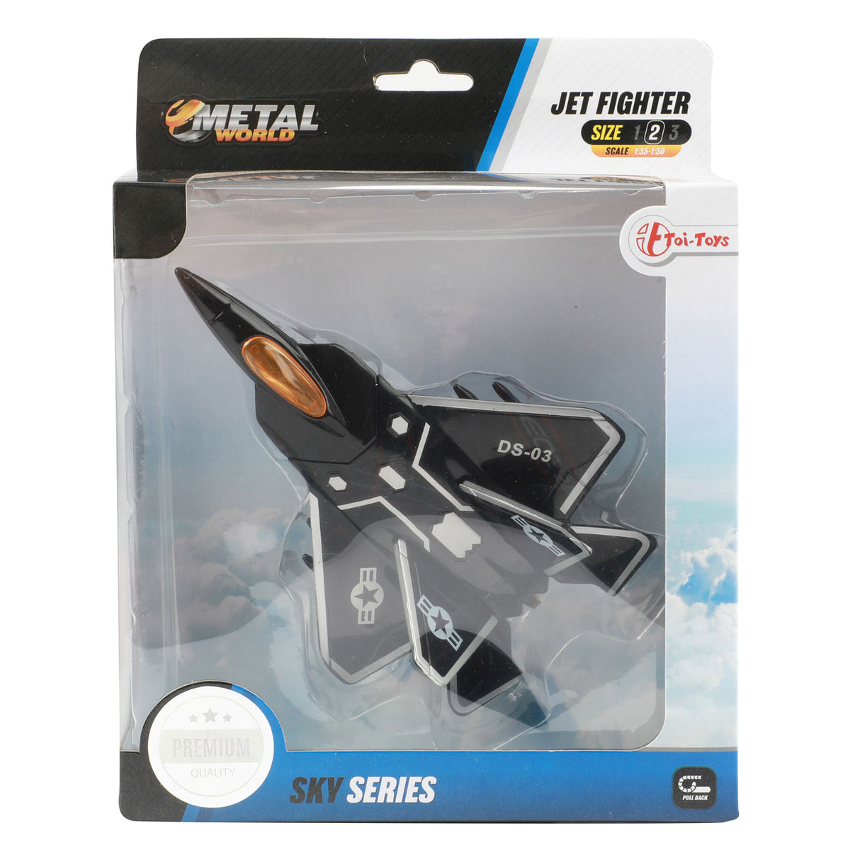 Toi-legetøj toi-legetøj metal pullback flyvemaskine (1 stk) assorteret