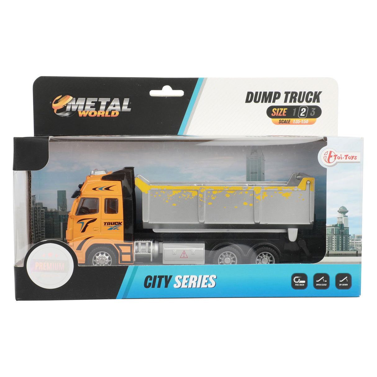 Toi-legetøj dumper orange 12 cm