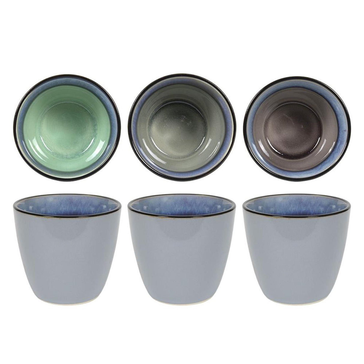 Svenska living krus reaktiv glasur 9x8cm æske med 6 stk