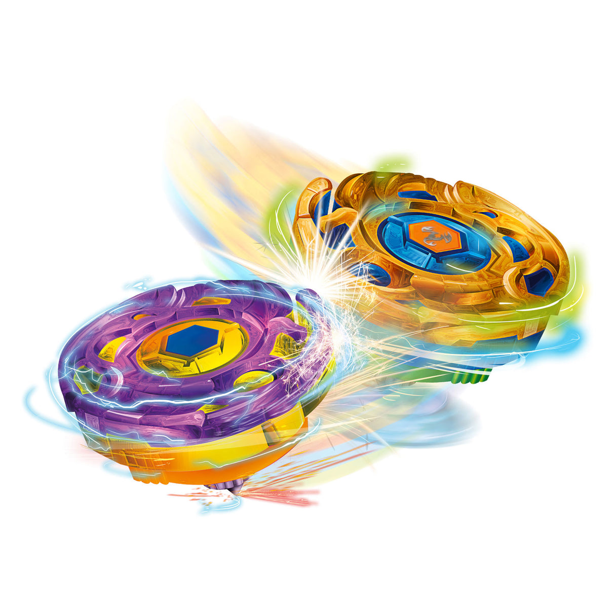 Toi-toys metal spinning top gyro battle with shooter