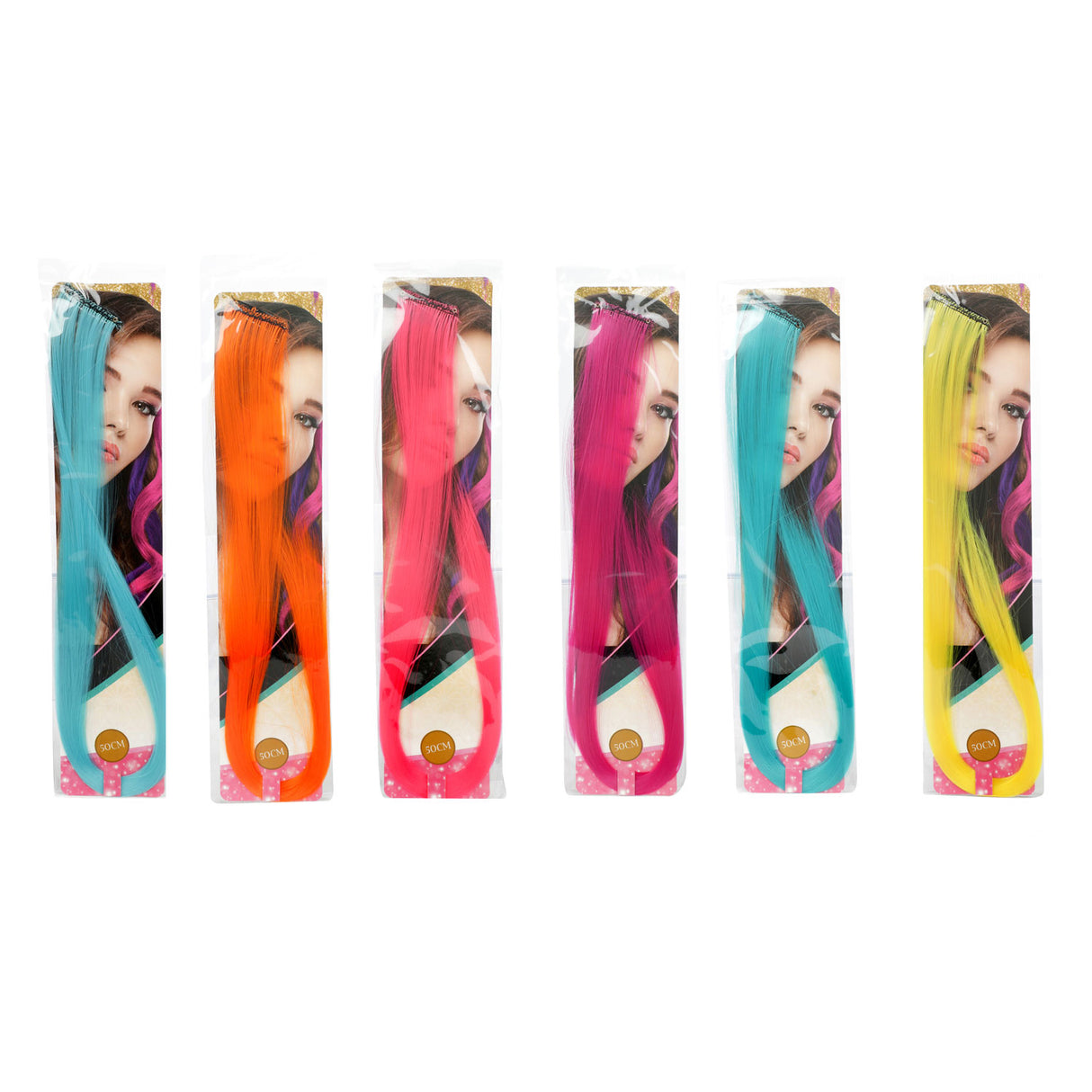 Toi-toys fluorescerende hårstykke, 50 cm