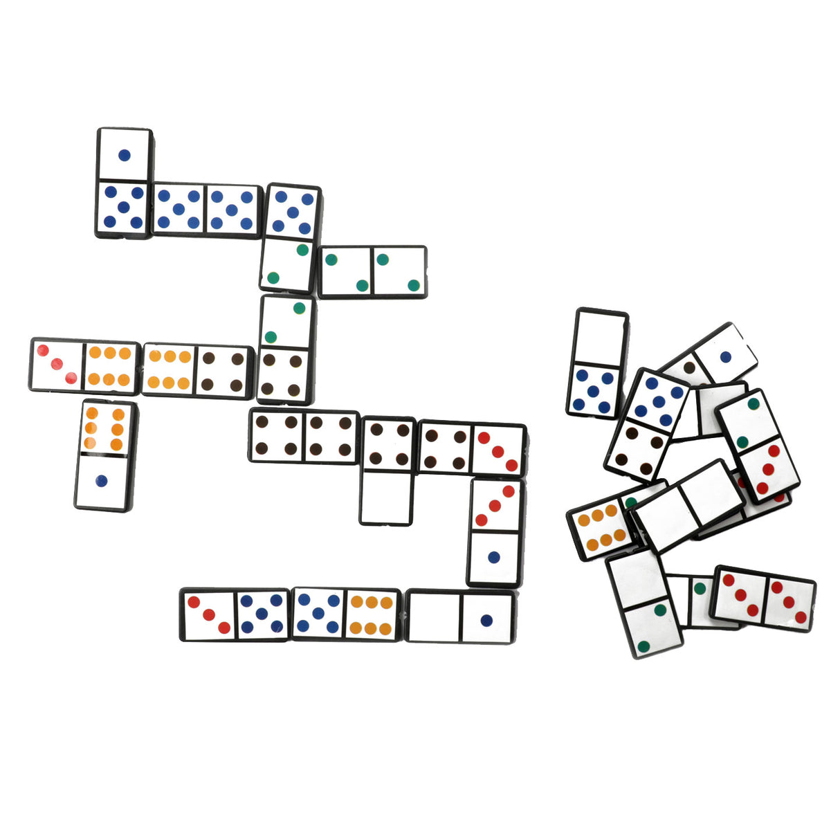 Toi-legetøj domino spil efter nummer eller farve