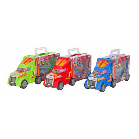 Turbo racer lastbil med racerbiler, 3 dele.