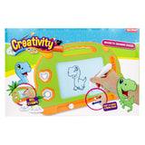 TOI-TOYS Kreativitet Magnetisk tegnebræt med pen og former