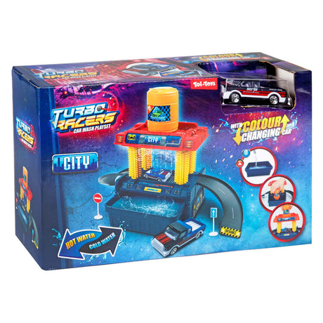 Toi-toys turbo racers bilvaskesæt