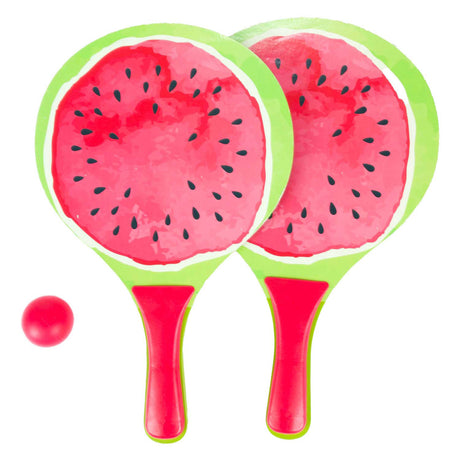 Toi-legetøj strandtennissæt frugt, 3 stk.